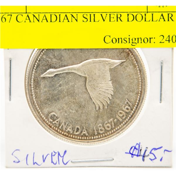 1967 CANADIAN SILVER DOLLAR