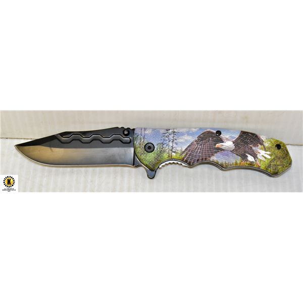 NEW EAGLE THEMED FOLDING KNIFE