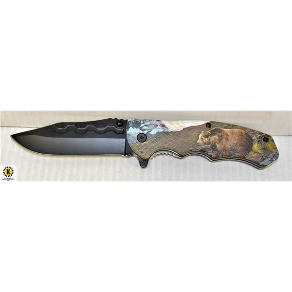 NEW BEAR THEMED FOLDING KNIFE