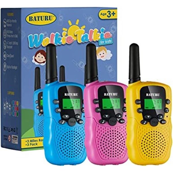 NEW REPACKED SET OF 3 YOUTH WALKIE TALKIES