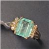 Image 1 : BZ957-7 10K COLOMBIA EMERALD RING