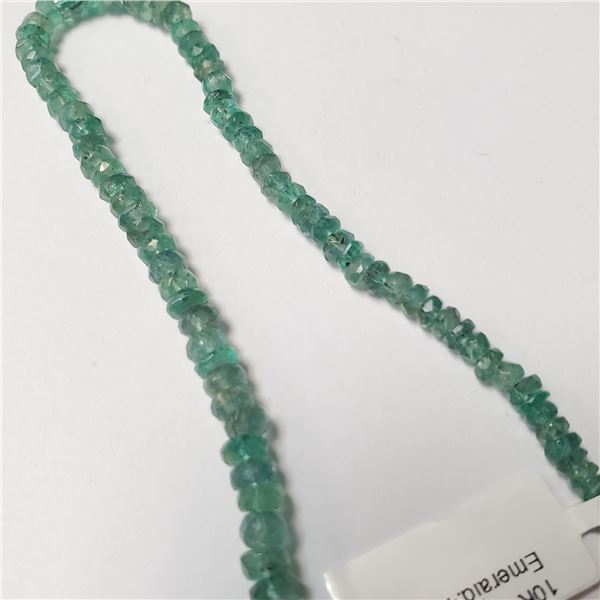 BZ957-1 10K EMERALD 16  NECKLACE