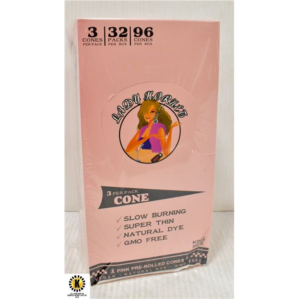 CASE LADY HORNET NATURAL PREROLLED CONES, KING