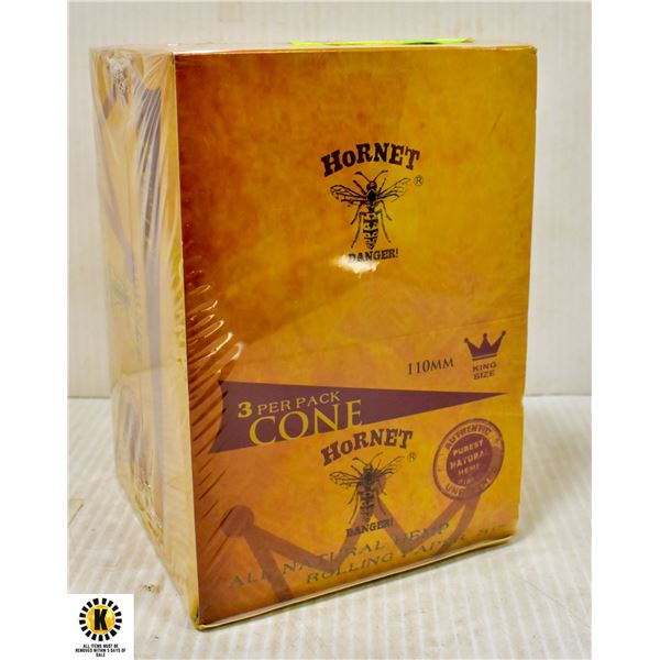 CASE HORNET NATURAL PREROLLED CONES 3 PACK