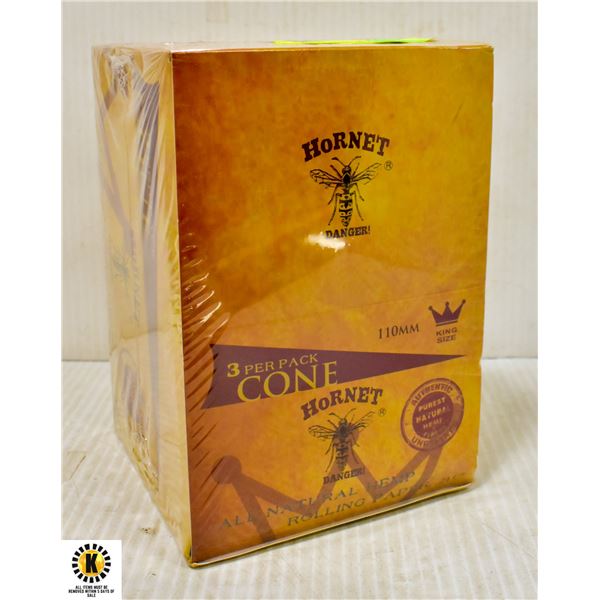 CASE HORNET NATURAL PREROLLED CONES 3 PACK