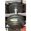 SNAP FITNESS 50LB RUBBER COATED FREE WEIGHT