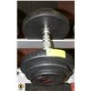 SNAP FITNESS 35LB RUBBER COATED FREE WEIGHT