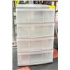 Image 1 : 4 DRAWER PLASTIC ORGANIZER