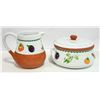 Image 1 : DECOR SET CLAY PITCHER AND BEAN POT