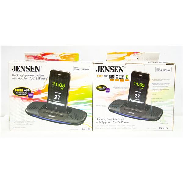 NEW (2) JENSEN DOCKING SPEAKER