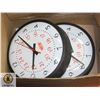 Image 1 : LOT OF 2 EDWARDS WALL MOUNT CLOCK