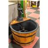 Image 1 : BARREL/HAND PUMP WATER FOUNTAIN