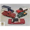 FIVE METAL DIE CAST CARS & TRUCKS