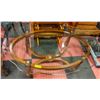 Image 2 : SOLID THICK GLASS TOP WOODEN FRAMED COFFEE TABLE
