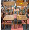 ANTIQUE PRESSED BACK CHAIRS