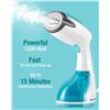 Image 2 : NEW BEAUTURAL HANDHELD GARMENT STEAMER, AQUA