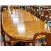 Image 2 : LARGE DINING TABLE WITH 8 CHAIRS + 2 LEAF INSERTS