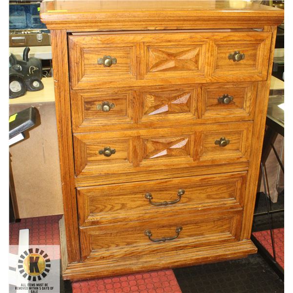 WOODEN DRESSER APPROX H-48" W-18" L-38"