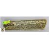 Image 1 : CARVED/ETCHED MANTEL DECOR PIECE L-16.5" W-4.5"
