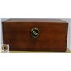 DARK WOOD LOCKING BOX