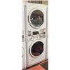 Image 1 : MAYTAG COMMERCIAL STACKED WASHER/DRYER- COIN OP