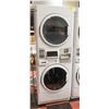 Image 1 : MAYTAG COMMERCIAL STACKED WASHER/DRYER- COIN OP