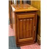 VINTAGE WOODEN END TABLE WITH ONE STORAGE CABINET