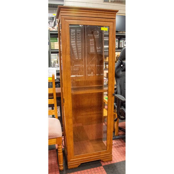 ESTATE CURIO CABINET H-65" W-16" L-22.5"