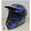 Image 1 : NEW ILM BLUE BLACK MOTORCYLE HELMET SIZE YOUTH SM