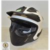 Image 1 : NEW ILM WHITE BLACK  MOTORCYLE HELMET SIZE X-LARGE