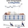 Image 2 : NEW REPACKED IDOO TWIN SIZE AIR MATTRESS