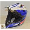 Image 1 : NEW ILM BLUE WHITE RED MOTORCYLE HELMET SIZE SMALL