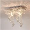 RAINDROP CRYSTAL CHANDELIER - FLUSH MOUNT,