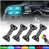 NEW REPACKED LED GRILLE LIGHTS RGB COLOUR 4 PACK