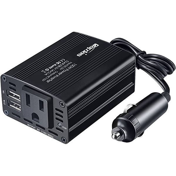 NEW REPACKED 150W PORTABLE CAR POWER INVERTER WITH