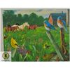 Image 1 : NEW DIY PAINT BY NUMBERS 50CM X 40CM HORSE BIRDS