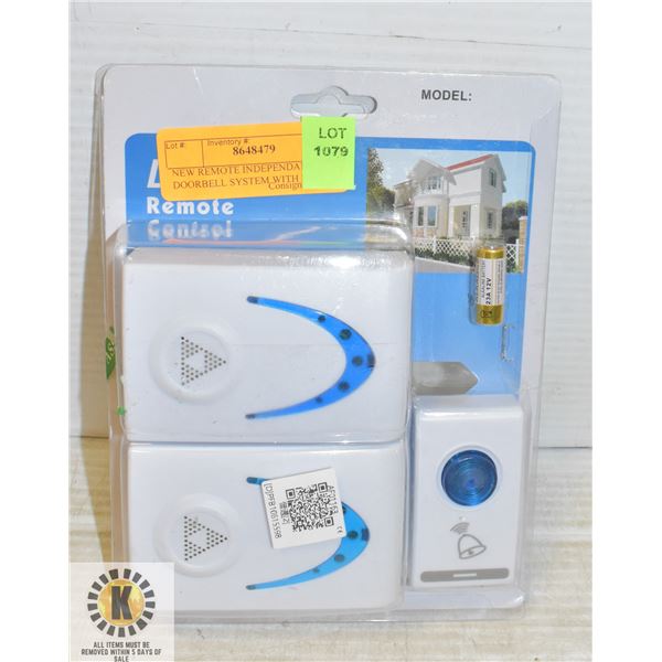 NEW REMOTE INDEPENDENT DOORBELL SYSTEM WITH TWO