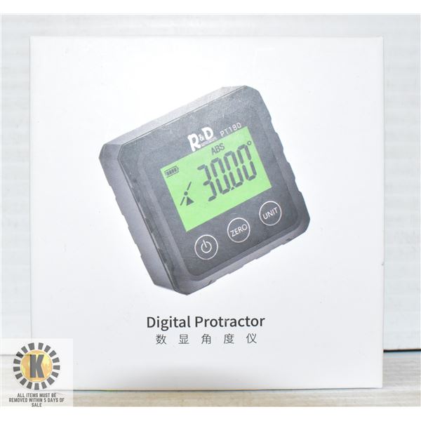 NEW REPACKED R&D PT180 DIGITAL PROTRACTOR