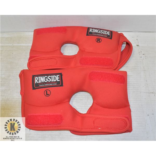 NEW UNPACKED RINGSIDE BOXING HAND WEIGHTS, RED