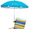 NEW 43" CHAIR UMBRELLA, SKY BLUE, INCLUDES CLAMP