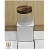 Image 1 : CASE OF 60 TEXTURED GLASS JARS