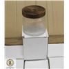 Image 1 : CASE OF 60 TEXTURED GLASS JARS