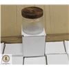 Image 1 : CASE OF 60 TEXTURED GLASS JARS