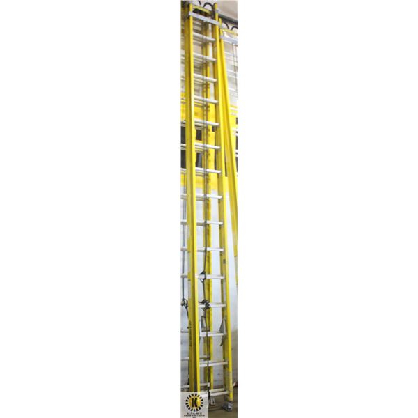 LARGE 16FT FEATHERLITE EXTENSION LADDER