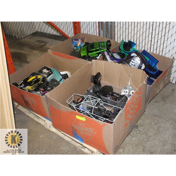 PALLET OF RC CAR/TRUCK PARTS