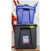 Image 1 : 4 TOTES. 3 LIDS ONLY - 1 TOTE IS 140L
