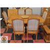 Image 1 : WOOD DINING ROOM TABLE WITH 6 CHAIRS TABLE H-30"