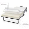Image 4 : NEW MILLIARD TWIN SIZE FOLDING BED WITH REINFORCED