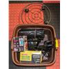 Image 1 : COLEMAN COOLER, THERMOS'S, AIR PUMP, GARBAGE BAGS,