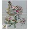 Image 1 : 3 LUCKY GEM ELEPHANTS (SMALL, MEDIUM AND LARGE)
